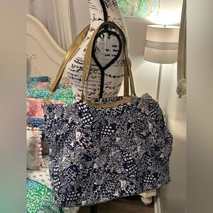 Lilly Pulitzer for Target weekender tote bag in the Upstream print